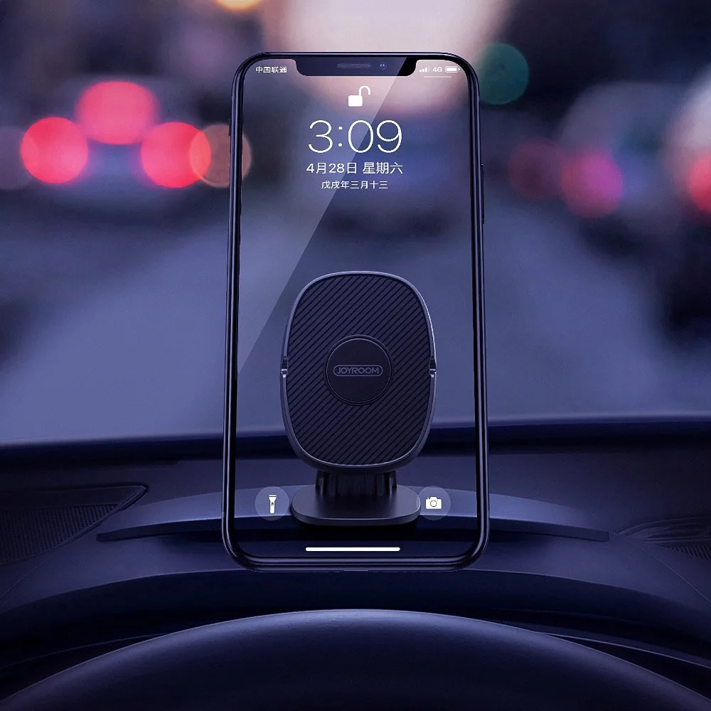 Joyroom Magic Dashboard magnetický držiak na mobil do auta, čierny
