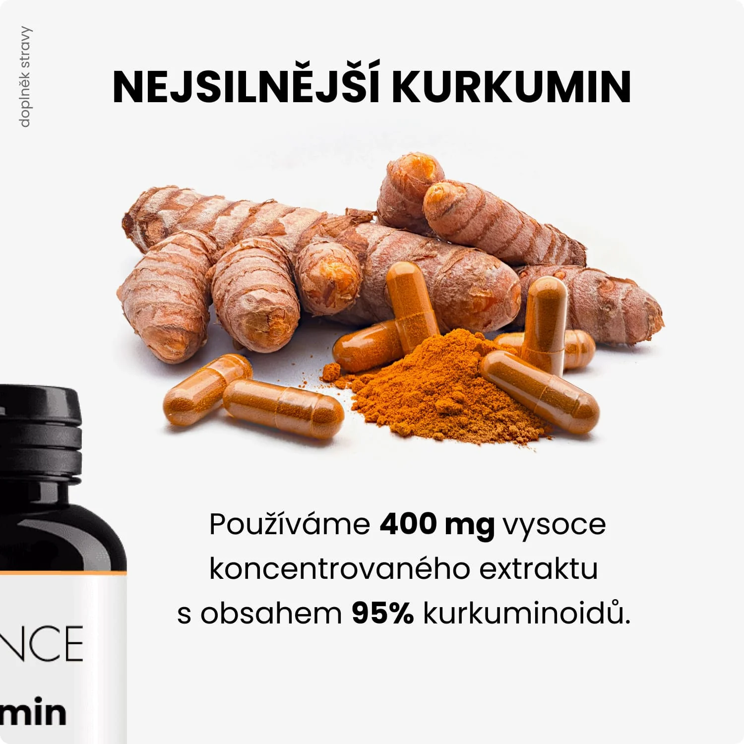 ADVANCE Kurkumin 60 kapsúl - 400 mg 1×60 cps, výživový doplnok