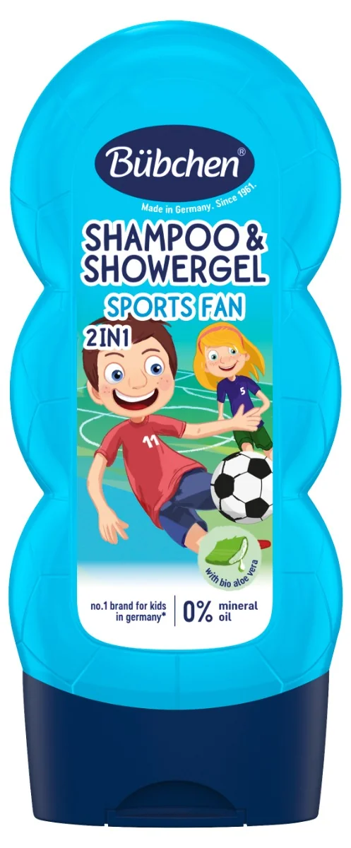 Bübchen Kids Šampón a sprchový gél 2v1 Sport 1×230 ml, šampón a sprchový gél