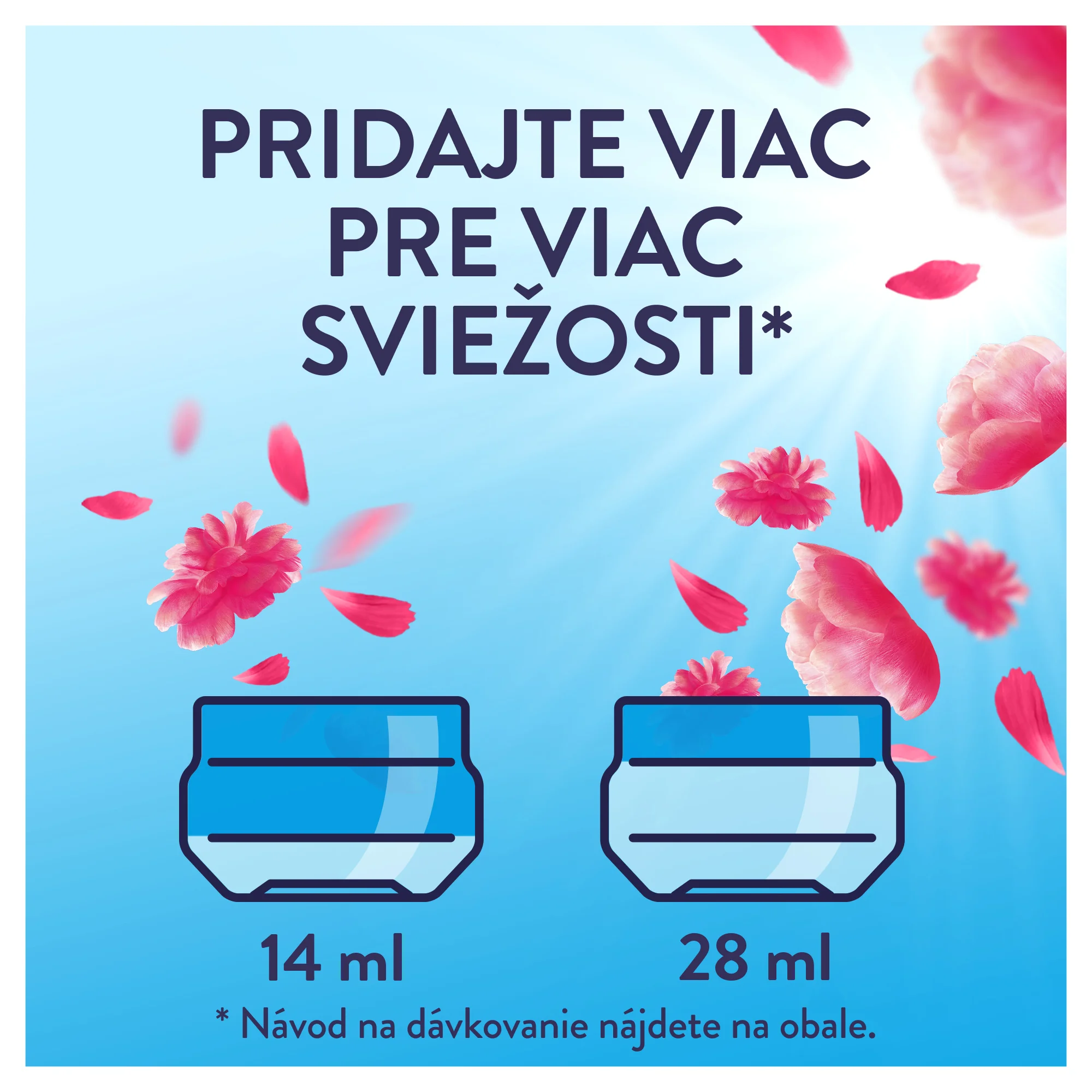 Lenor Fresh Air Pink Blossom aviváž, 76 praní 1064 ml
