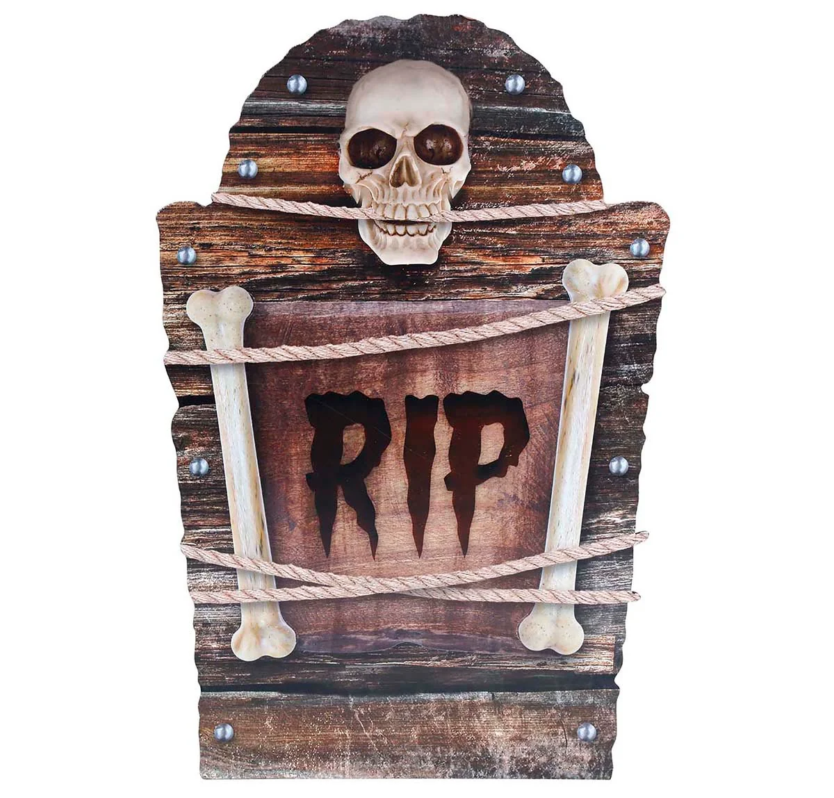 Náhrobný kamen RIP Lebka s kosťami 56cm