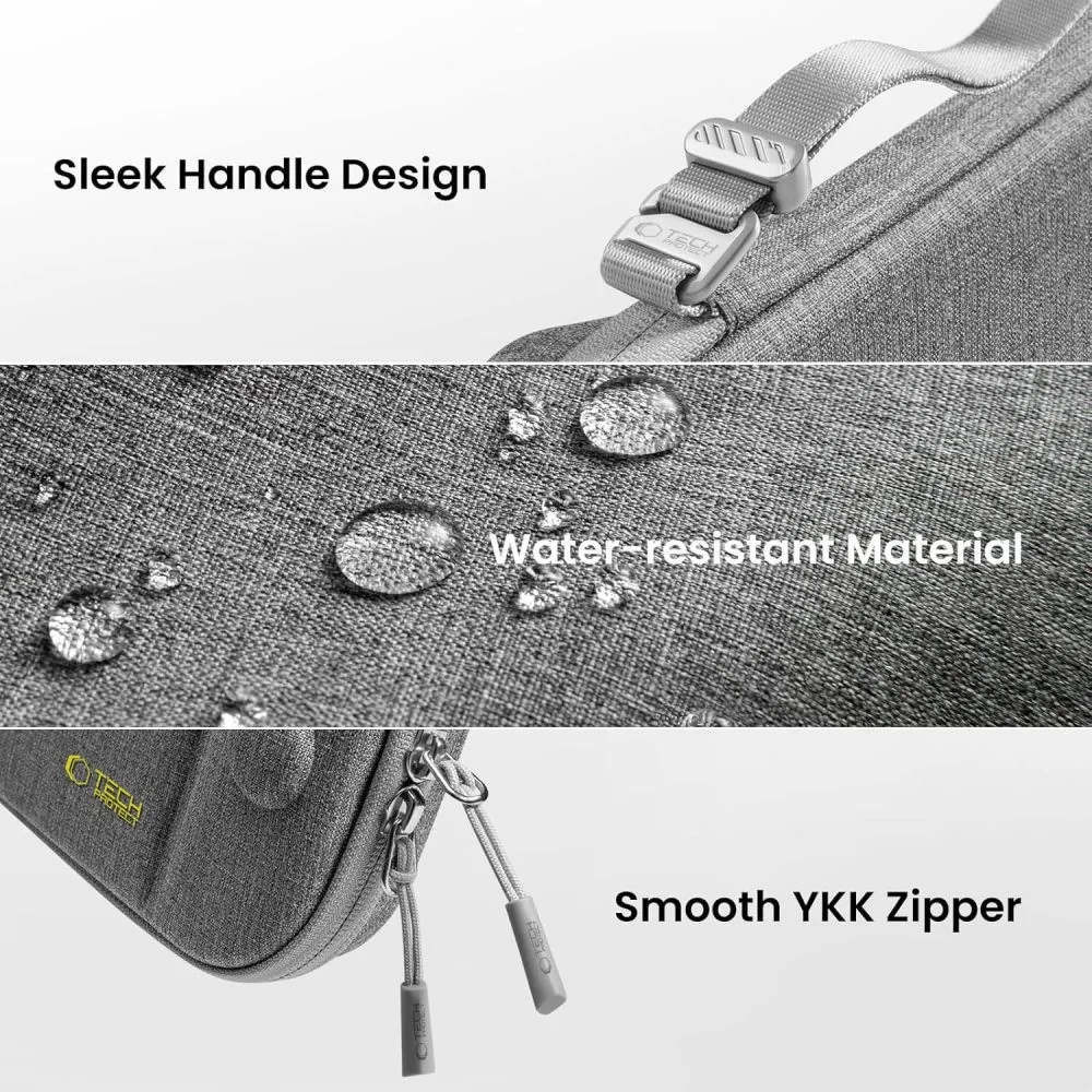 Tech-Protect Slim Pouch puzdro na Nintendo Switch 2, šedé