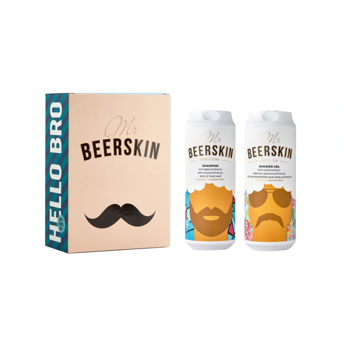 Darčekový set šampón a sprchový gél Beerskin Energizing, Cool Up , 880ml