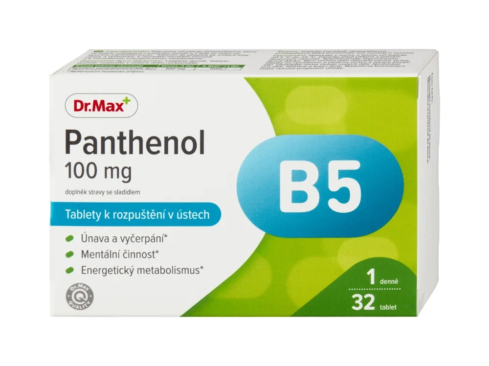 Dr. Max Panthenol 100 mg 1×32 tbl, výživový doplnok