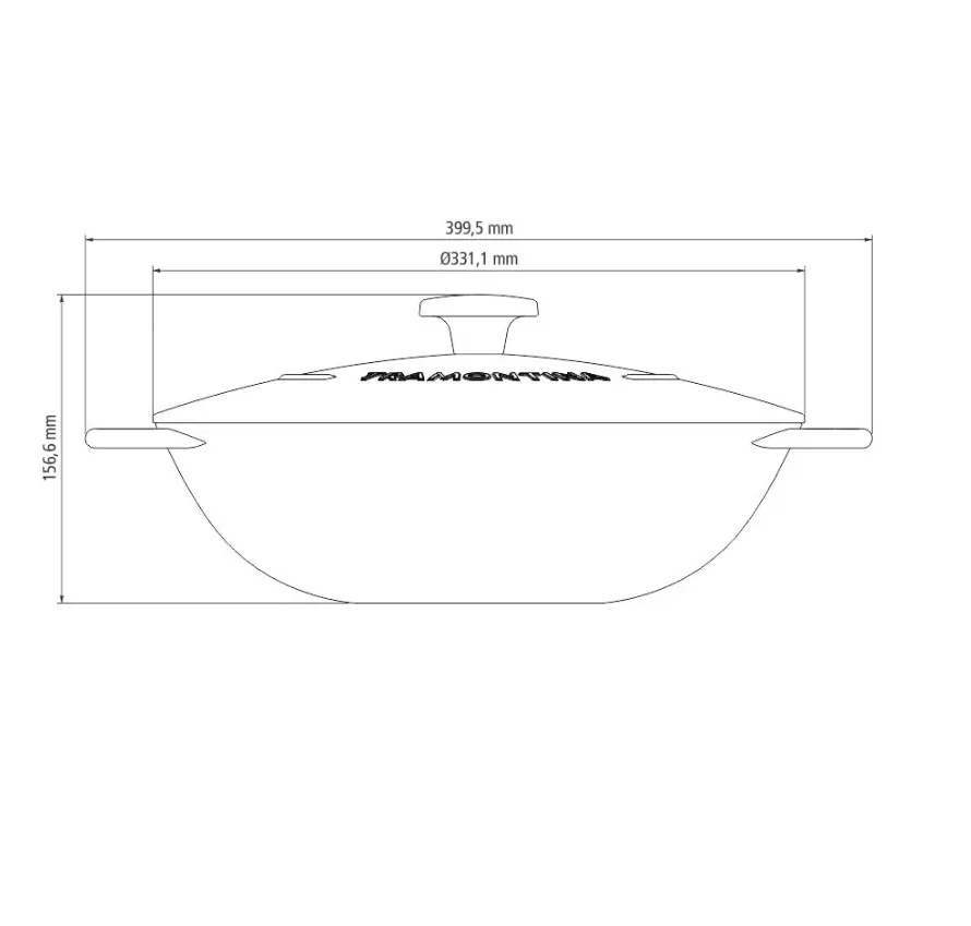 Tramontina 20806/032 Trento Liatinový Wok s pokrievkou 32cm/5l