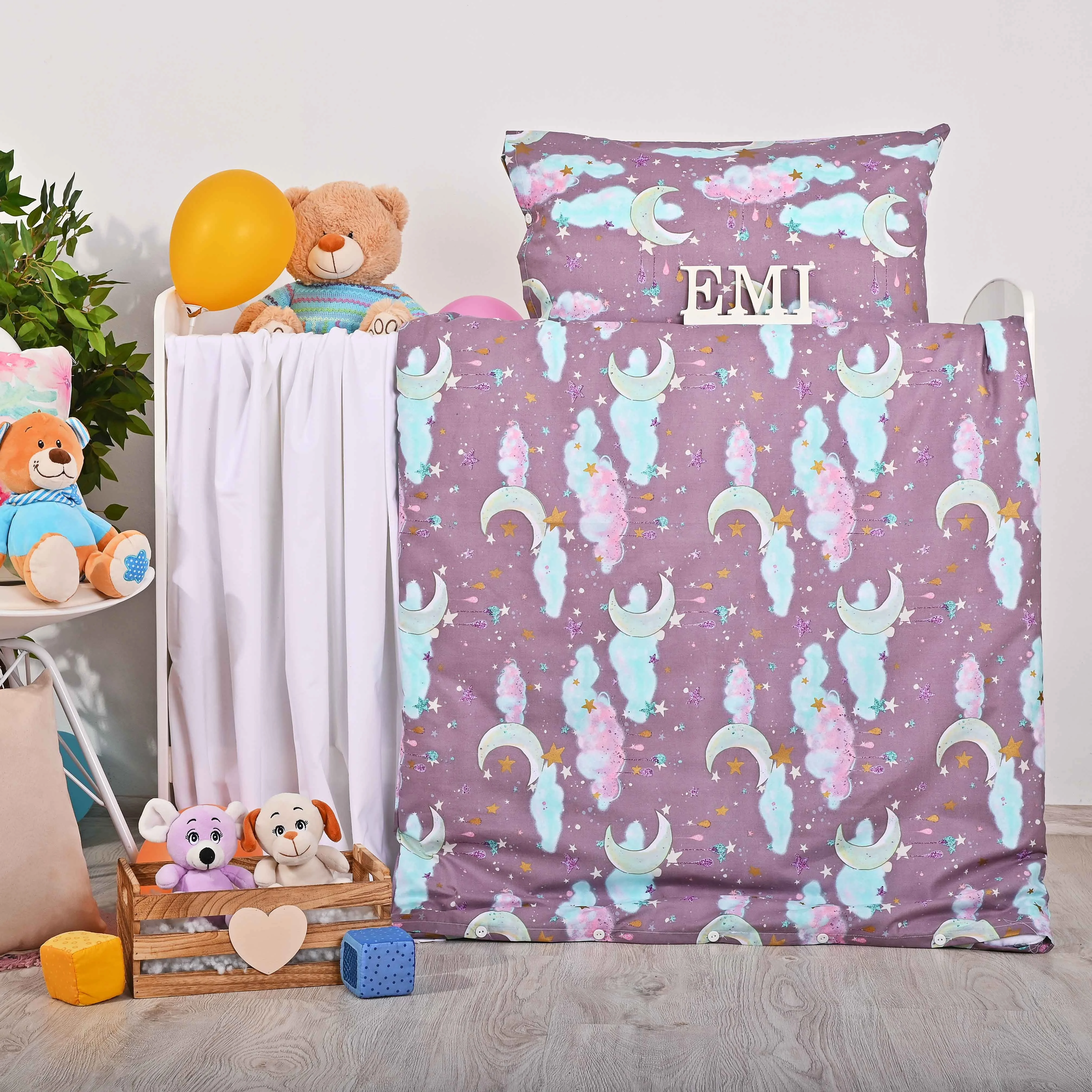 Obliečky detské bavlnené Sen EMI Detský set 90x130 + 45x65