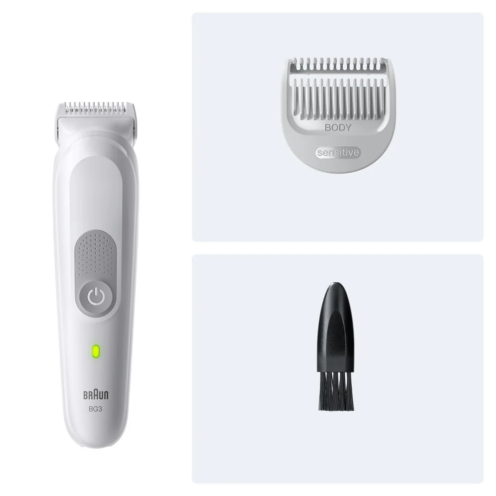 Braun BG3500 Series 3 súprava na starostlivosť o telo, 2 nadstavce na úpravu, vodoodolná 1 set
