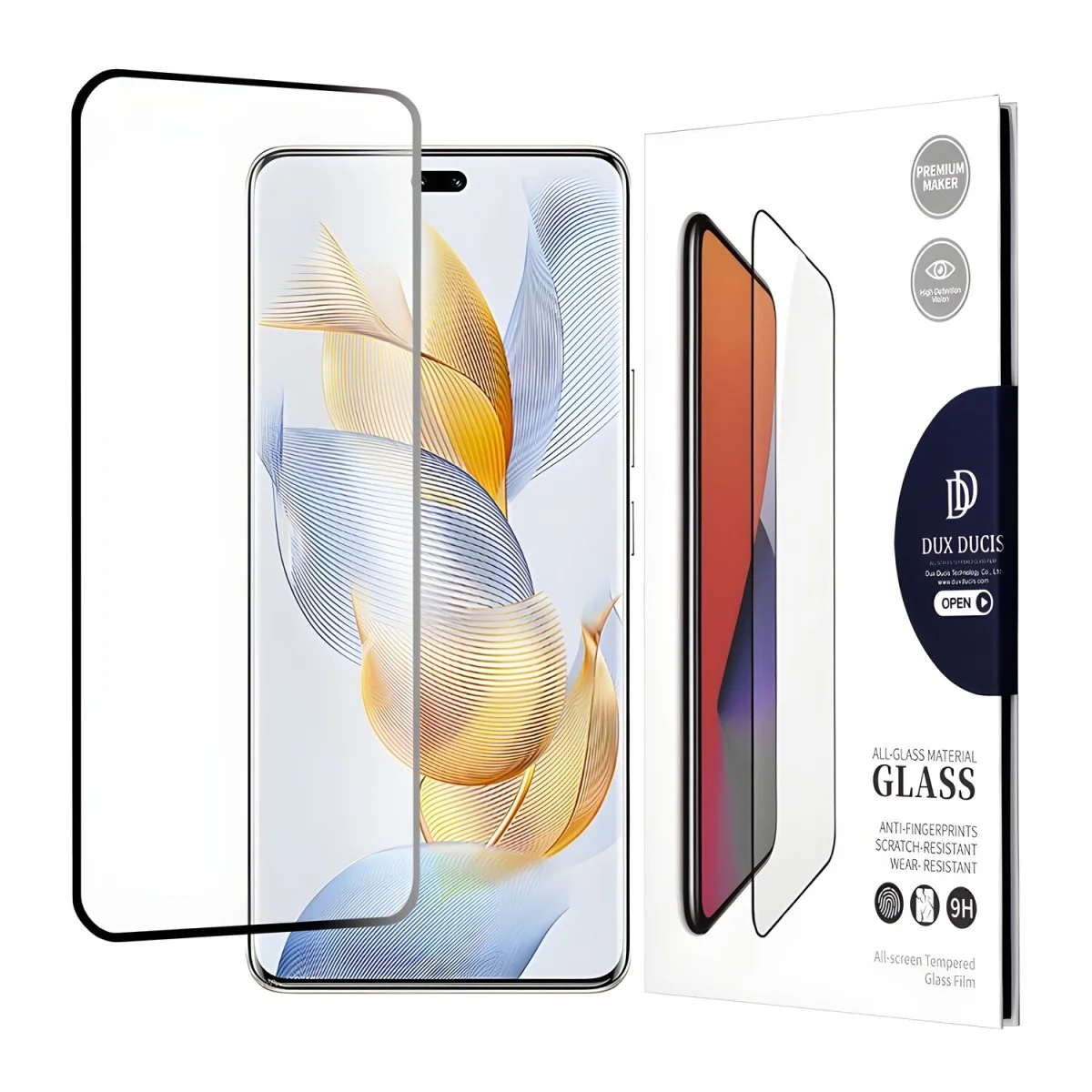 10D Tvrdené sklo pre Honor 90 Pro Čierna, 1 x 1 ks