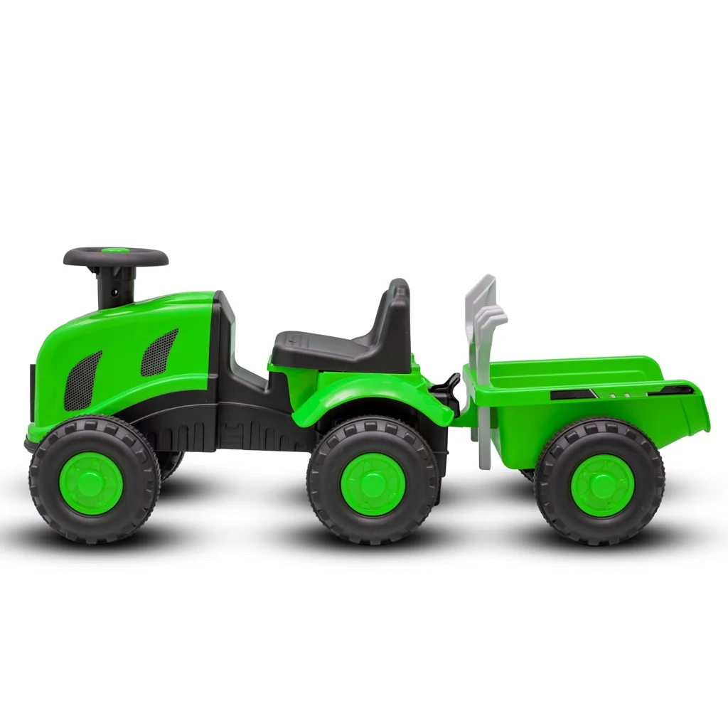 Detské odrážadlo traktor s vlečkou a náradim Baby Mix Benny