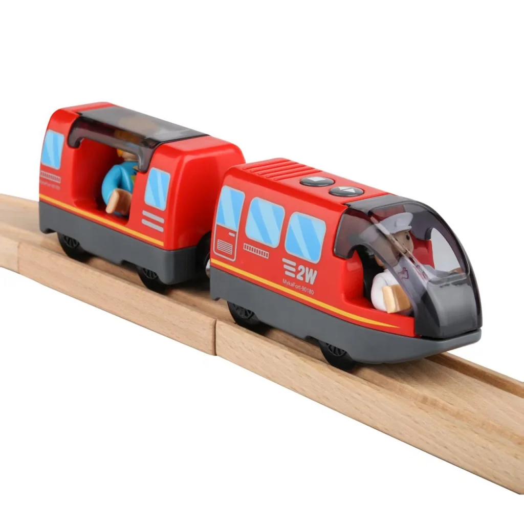 2Kids Toys Elektrický mestský vlak červený