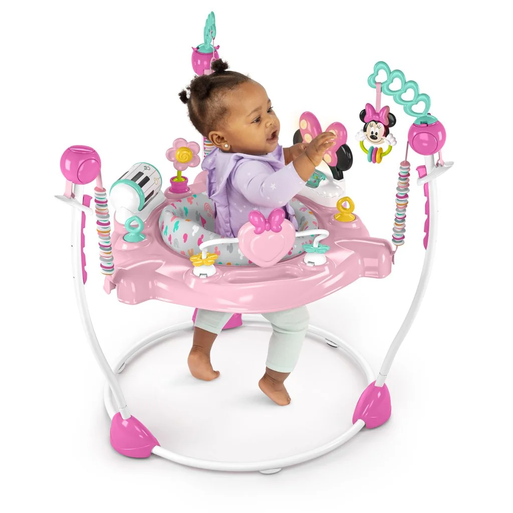Skákadlo/aktívne centrum 2v1 Minnie Mouse Forever Besties 6m+ do 11 kg