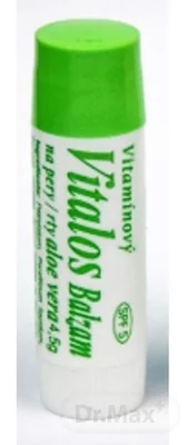 VITALOS Balzam na pery aloe vera SPF 5 1×1 ks, balzam na pery