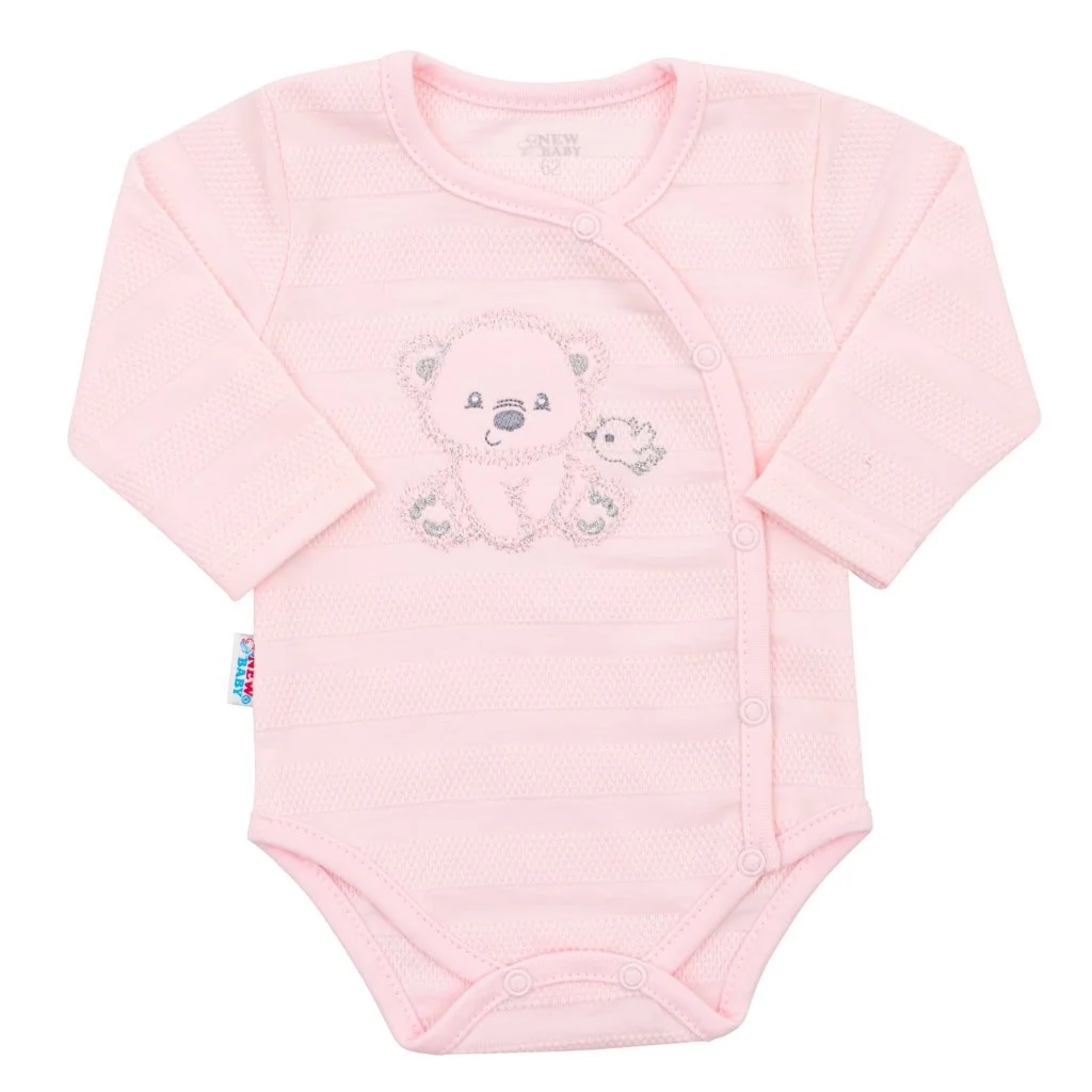 Dojčenská súprava do pôrodnice New Baby Sweet Bear ružová 56