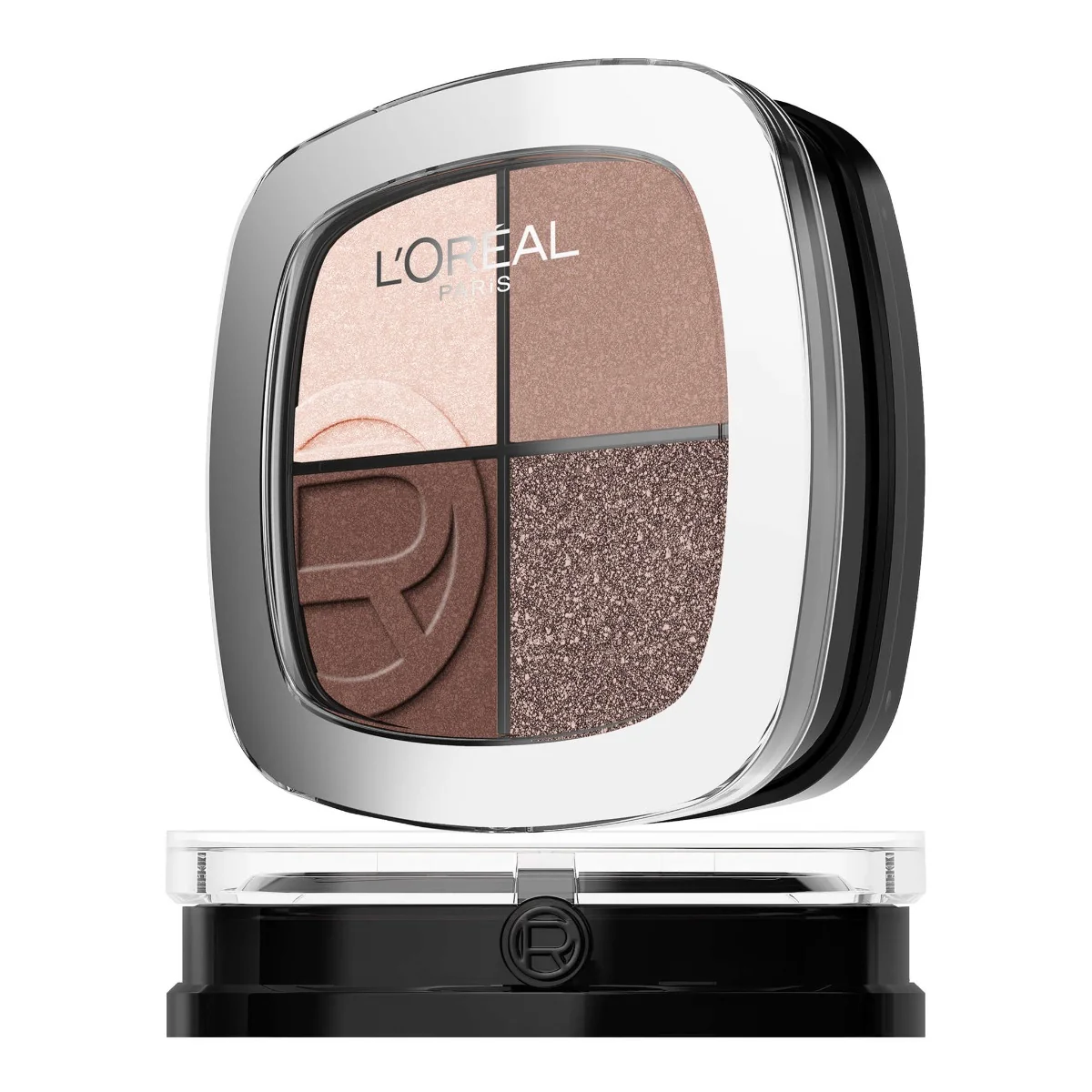 L'Oréal Paris Rendez-Vous Couleur Eye & Cheek Quad multifunkčná paletka na oči a líčka, 04 Cold Platinum 1 ks