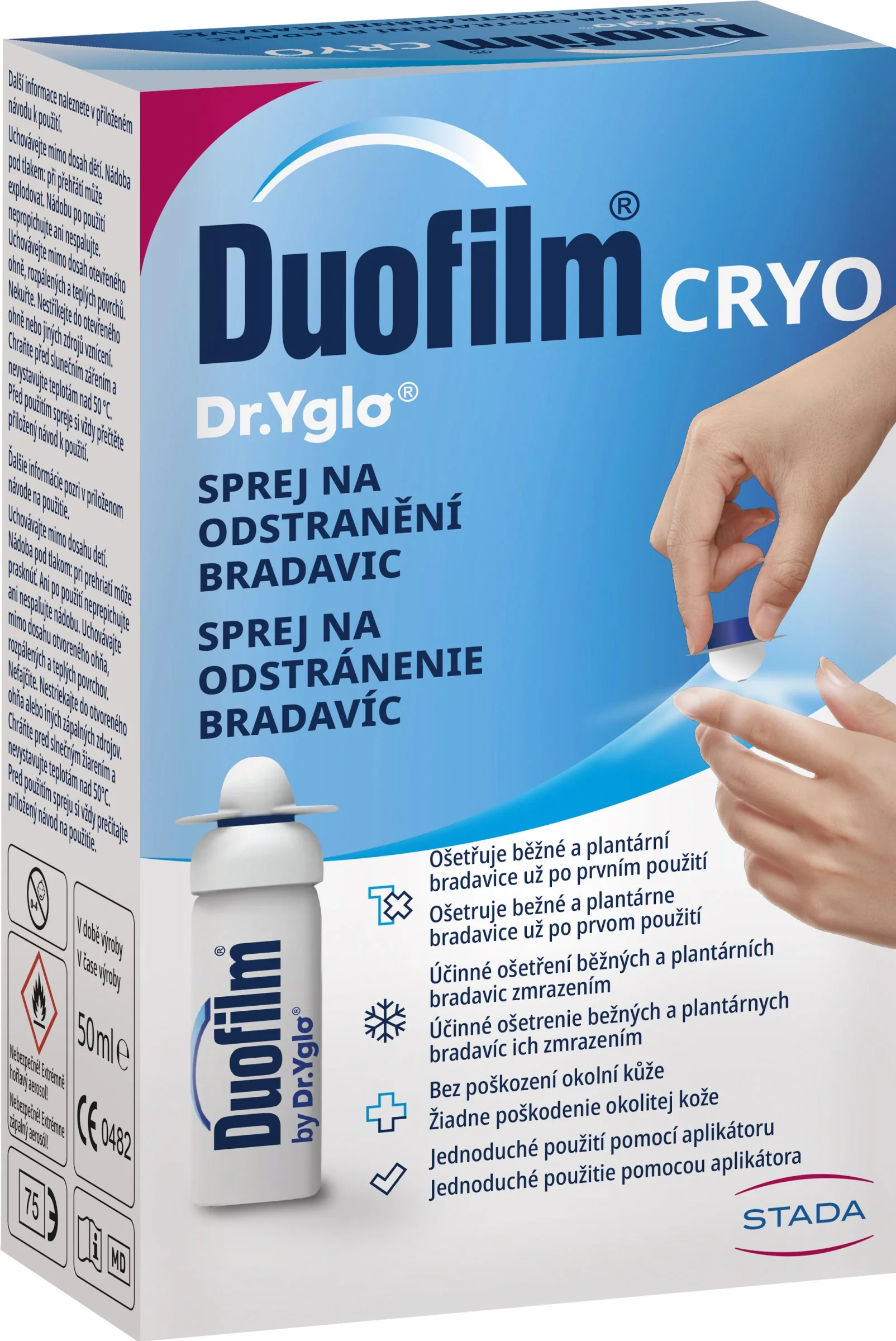 Duofilm CRYO sprej na odstránenie bradavíc 1×50 ml, sprej na odstránenie bradavíc