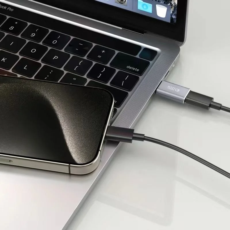 Tech-Protect Ultraboost adaptér USB-C / Lightning, šedý