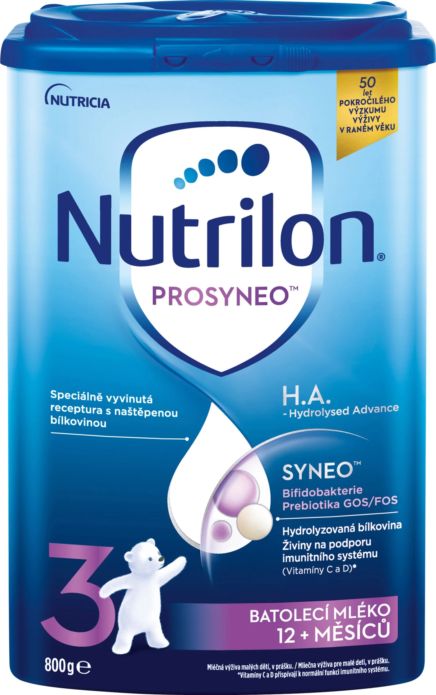 Nutrilon 3 PROSYNEO H.A. - Hydrolyzed Advance 1×800 g, detská výživa