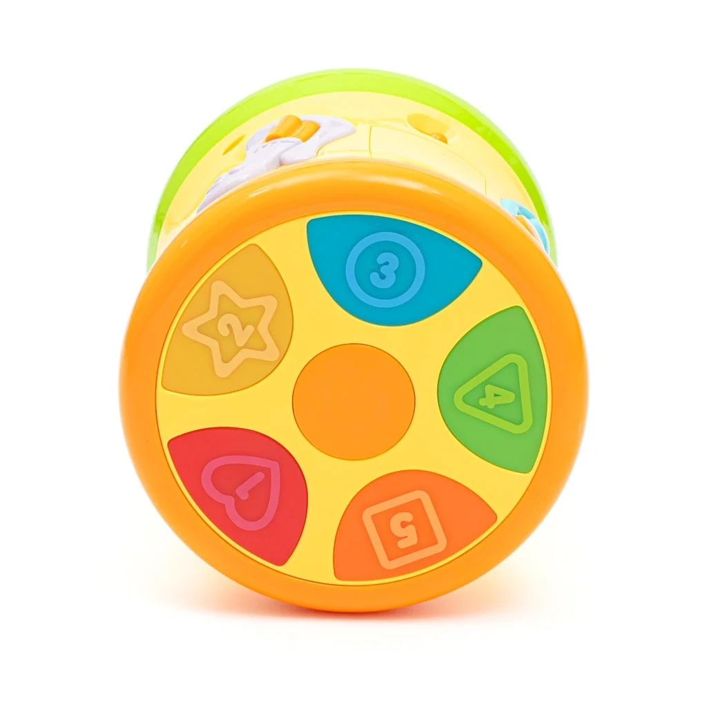 Obojstranný dynamický bubienok Baby Mix žltý , 20C53211