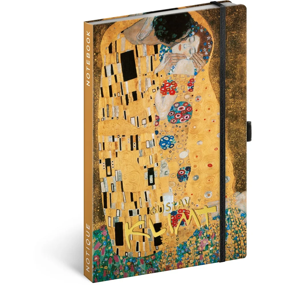 Zápisník Gustav Klimt, linajkový Formát A5, 80 listov