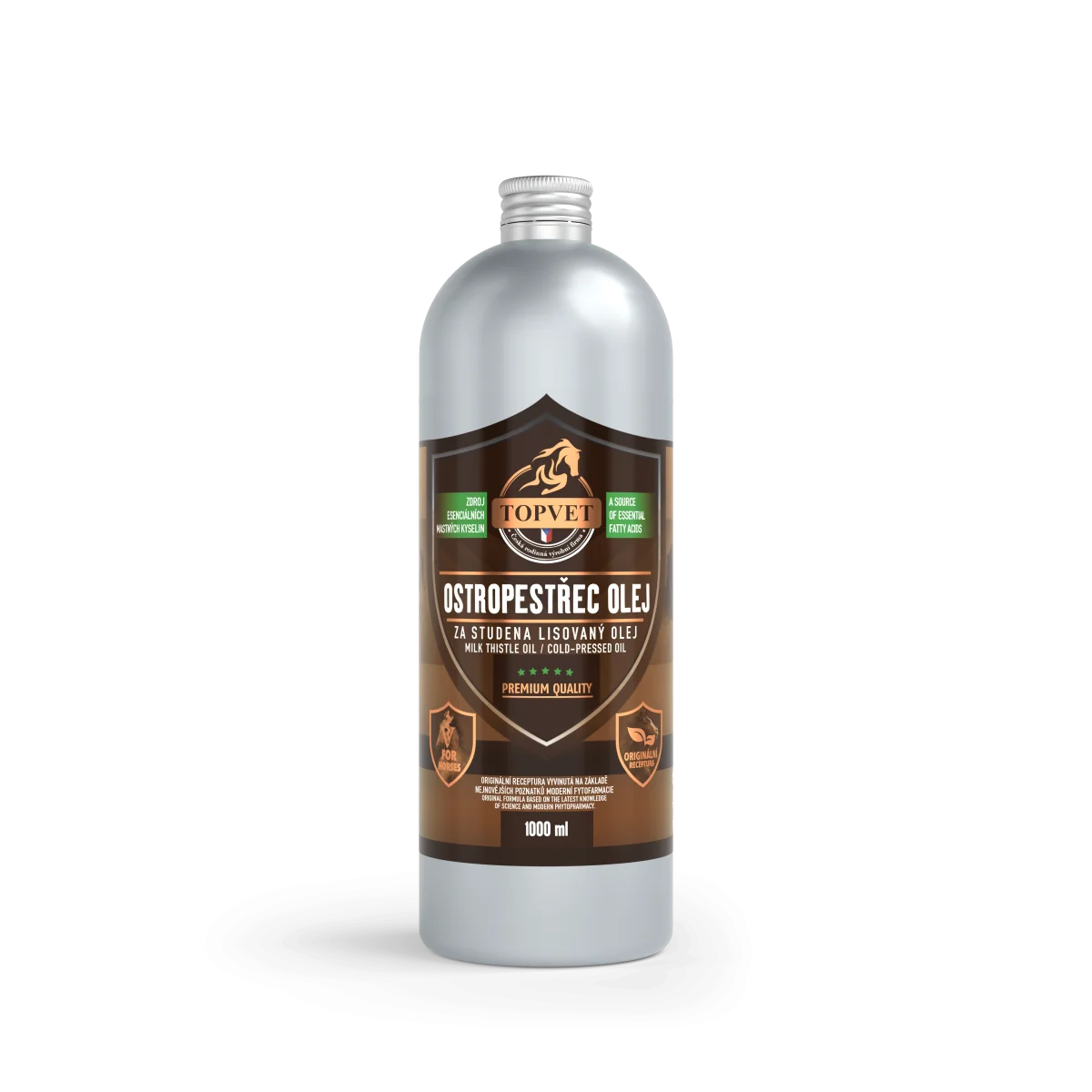 Pestrecový olej pre kone – 1000 ml – Green idea