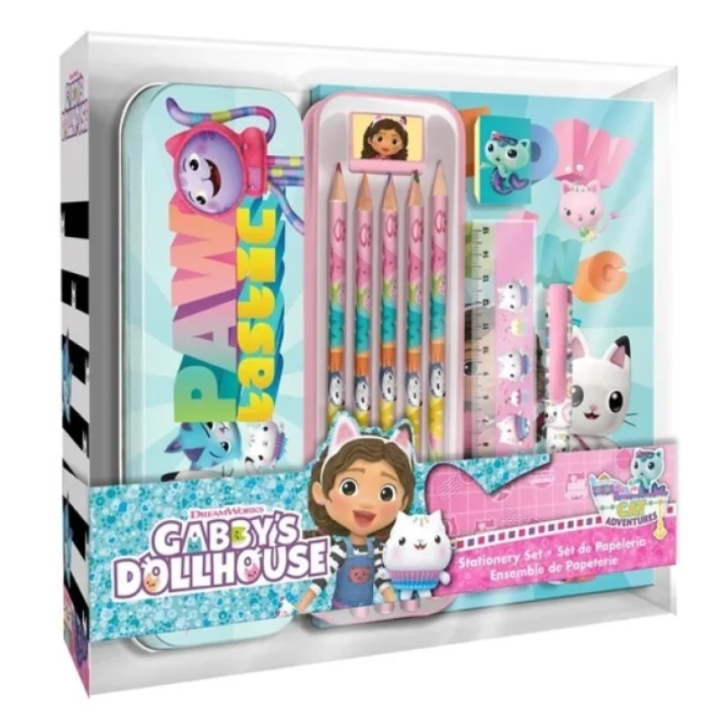 Kids Euroswan 11-dielna písacia súprava Gabby Dollhouse KE-GD00037