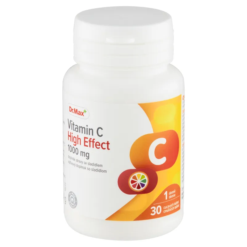 Dr. Max Vitamin C High Effect 1000 mg 1×30 tbl, podpora imunity