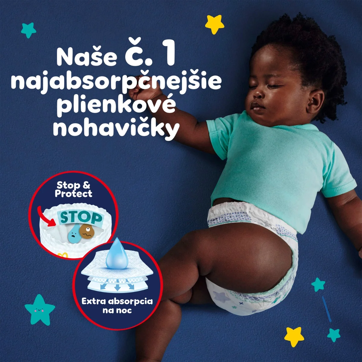 Pampers Night Pants S5 22ks (12-17kg) 1×22 ks, detské plienkové nohavičky