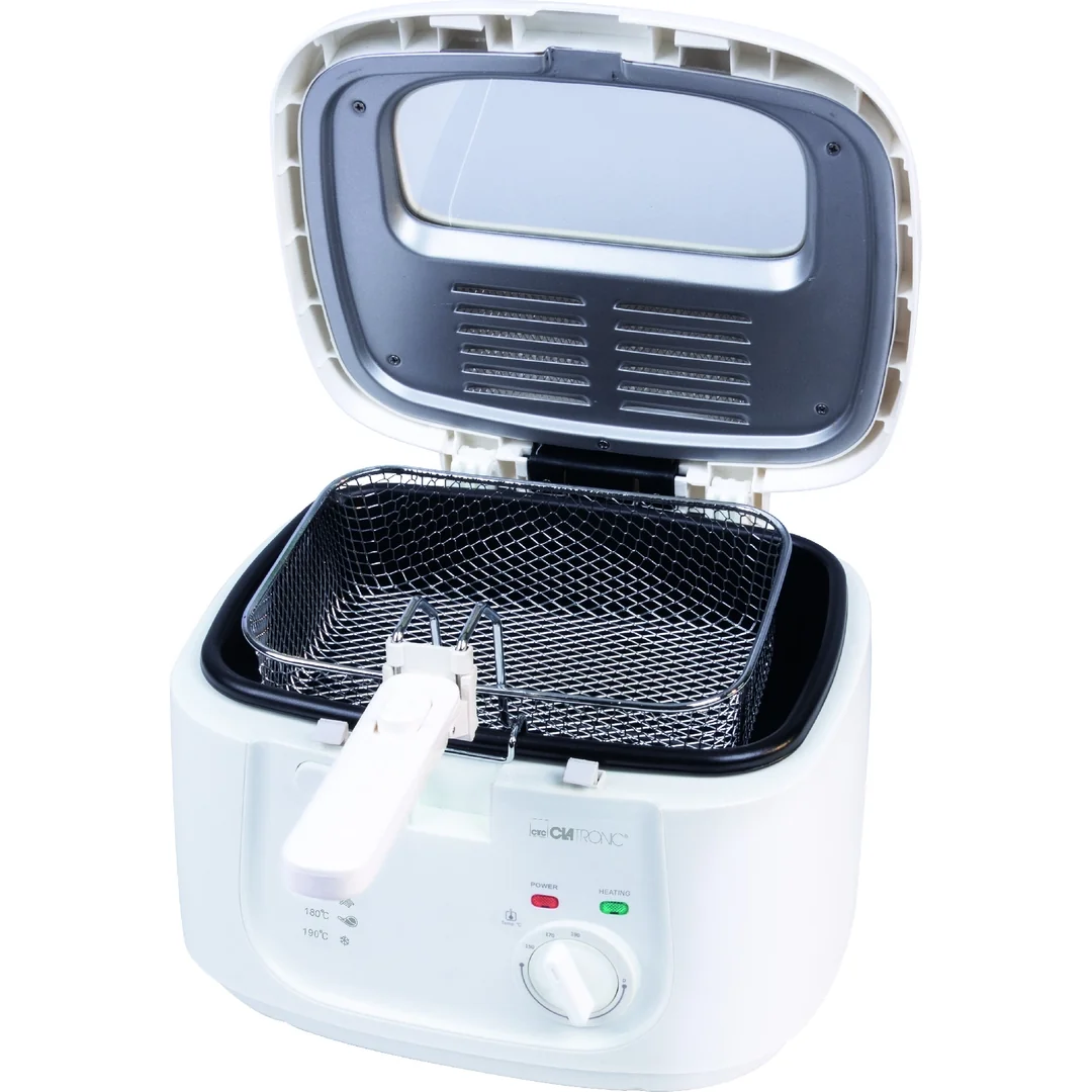 Clatronic FR 3771 fritéza 2,5 l biela 1800 W