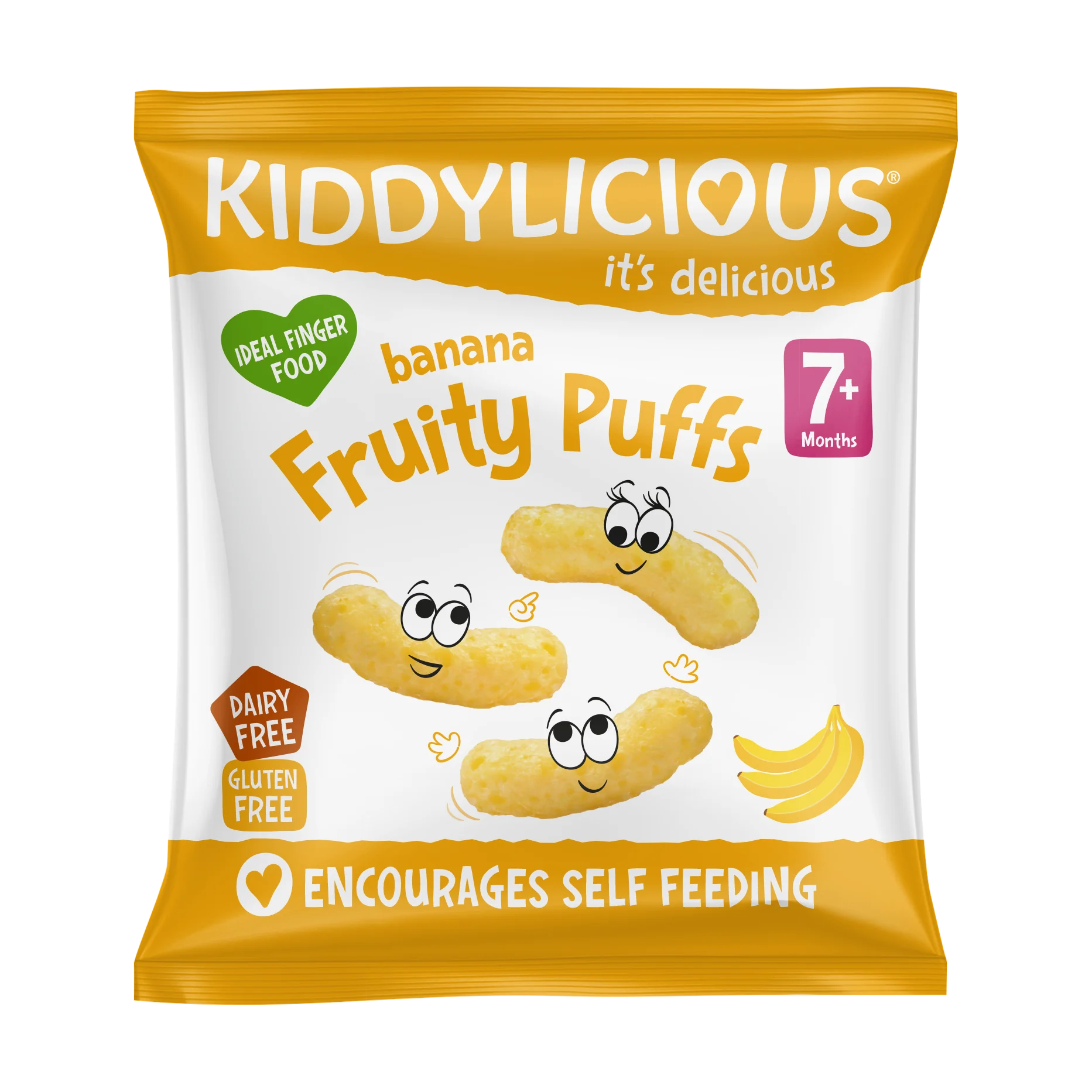 Kiddylicious ovocné chrumky banánové 10 g