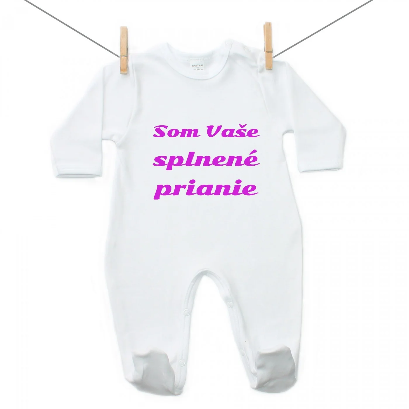 Boodyy Overal Splnené prianie Ružová Veľkosť: 98