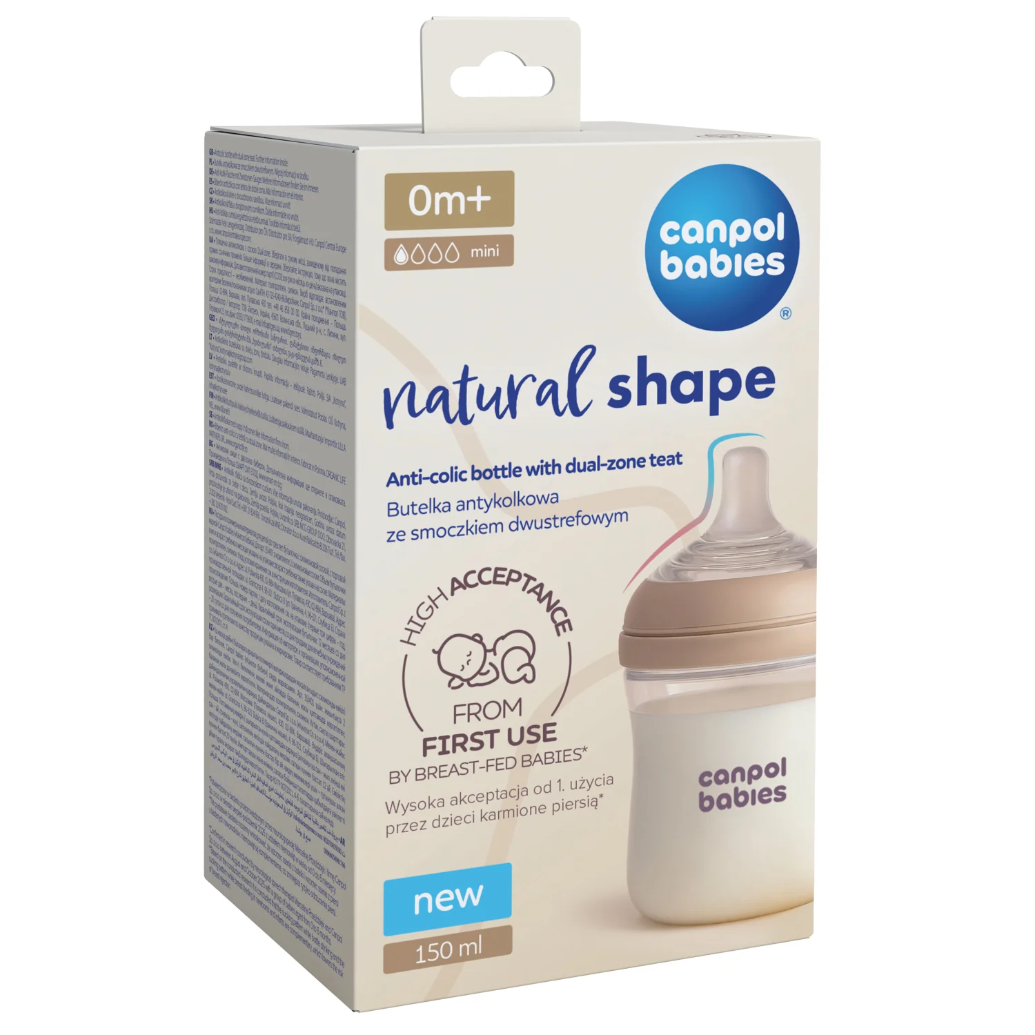 Canpol babies fľaša Natural shape 150ml 1 ks