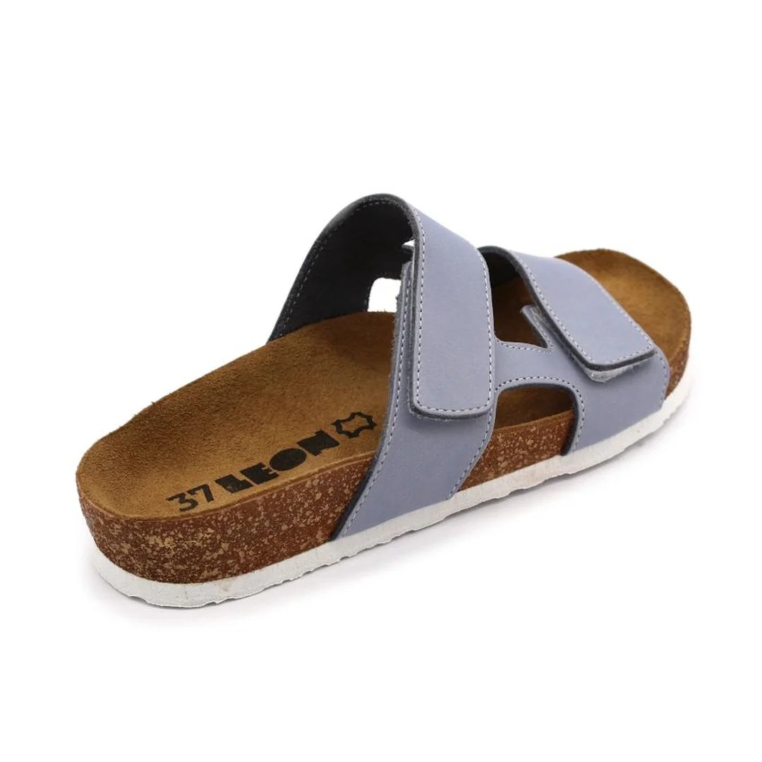 Leon 4051 Dámska zdravotná korková obuv s prackou 36 - 23,5cm, sivá, 2,0 cm