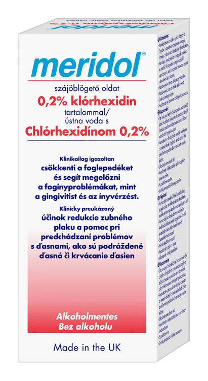 Meridol ústna voda s Chlorhexidinom 0,2 % 1×300 ml, bez alkoholu