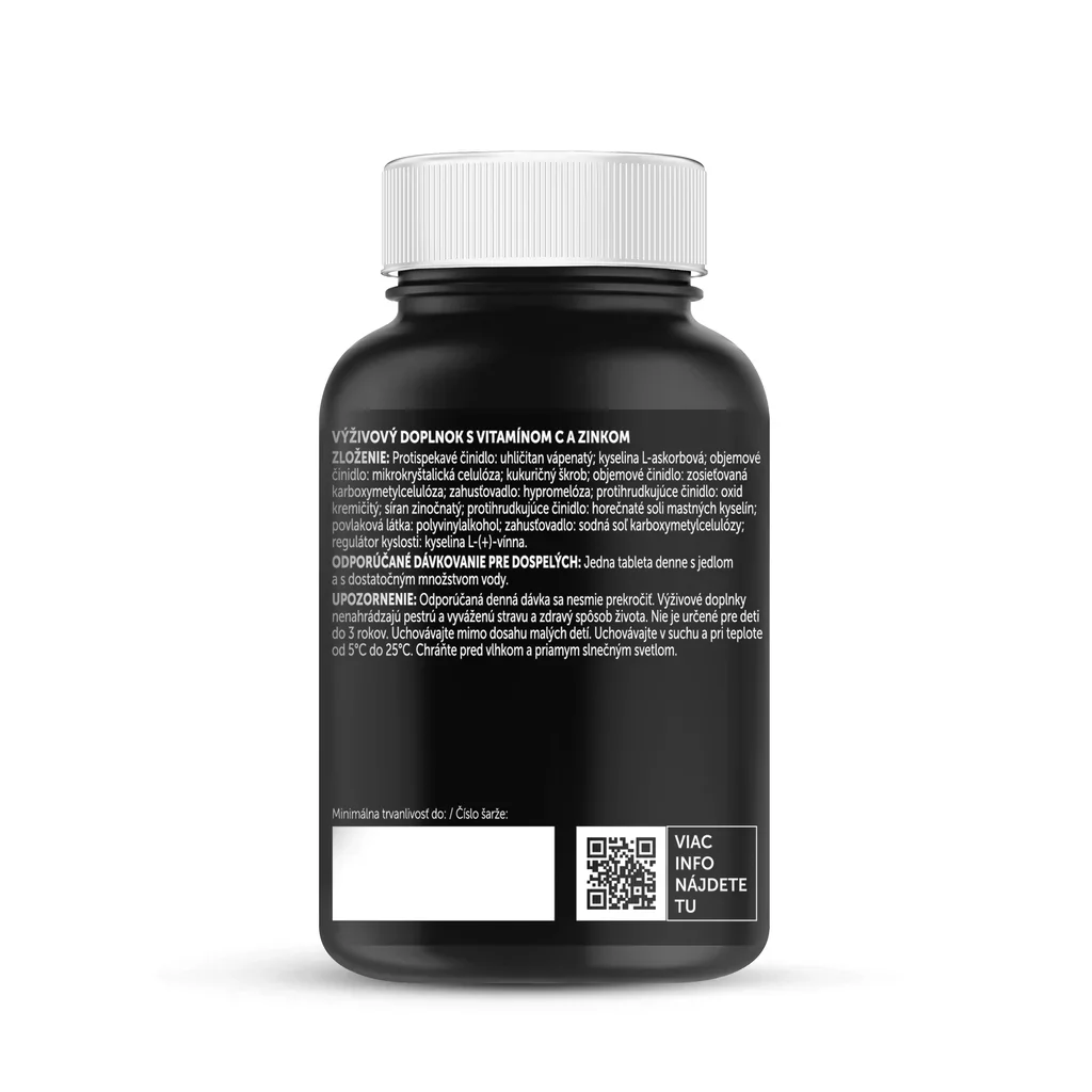 Silwer JOJ play Vitamín C + Zinok 120 tabliet. Imunita, pokožka, vlasy, nechty.
