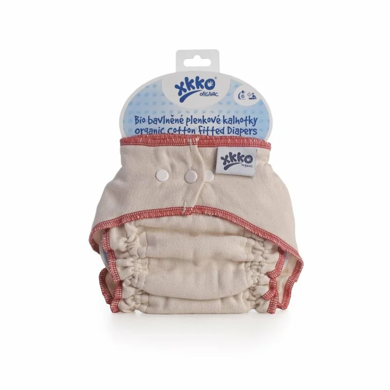 XKKO Organic Plienkové nohavičky - Natural, Veľkosť M ORGFITDIAM
