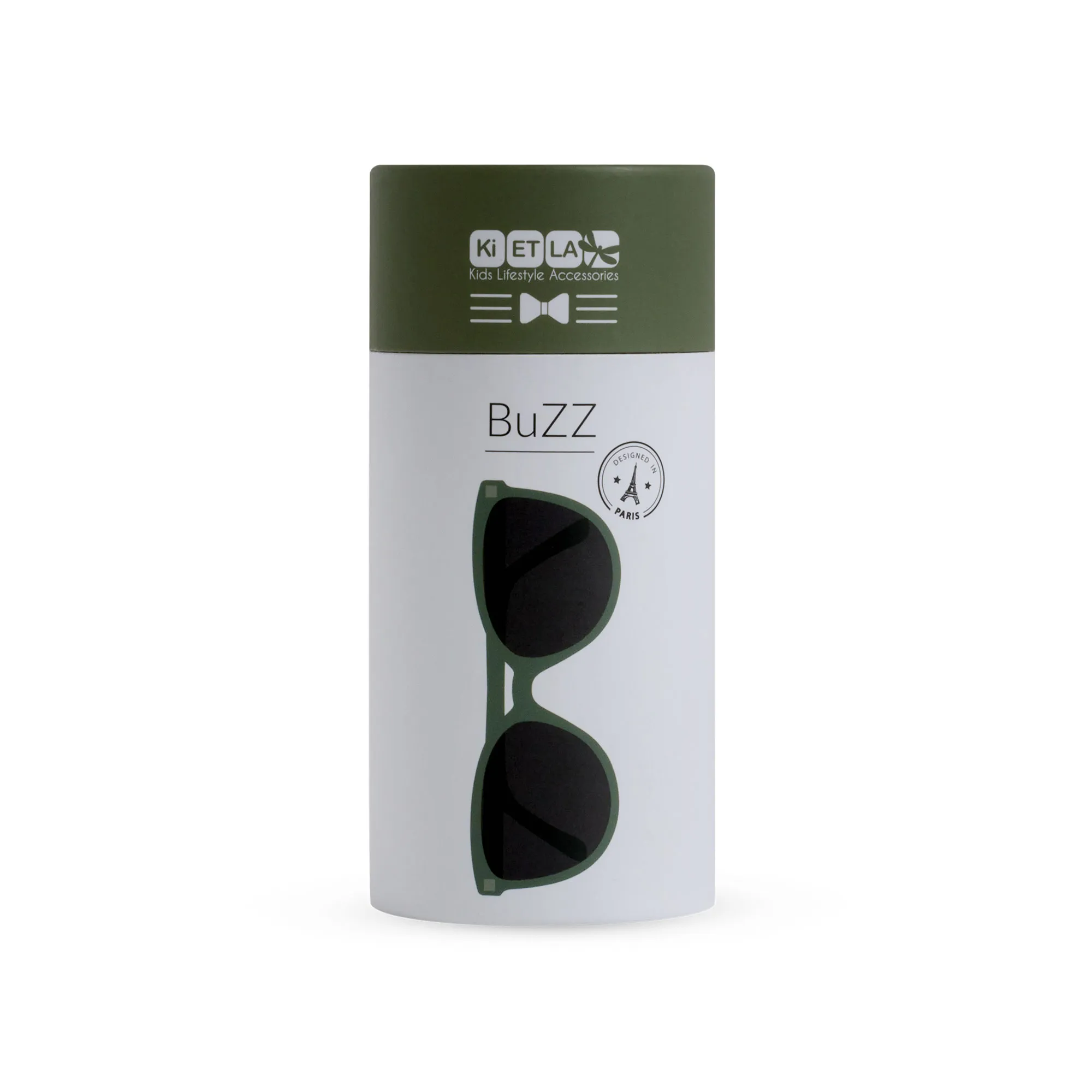 KiETLA CraZyg-Zag slnečné okuliare BUZZ 6-9 rokov - Kaki 1×1 ks, detské slnečné okuliare