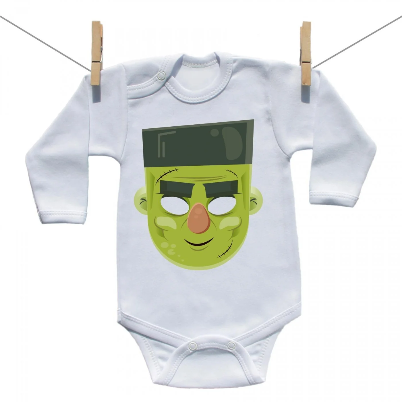 Boodyy Body s dlhým rukávom Halloween maska Veľkosť: 80