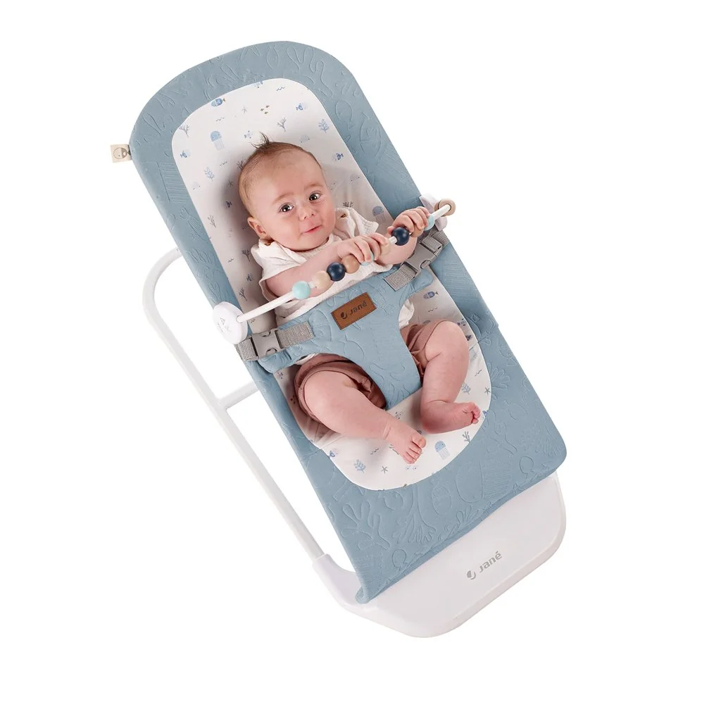 Lehátko pohupujúce ergonomické Baluu, od 0+ do 9kg, Lazuli Blue