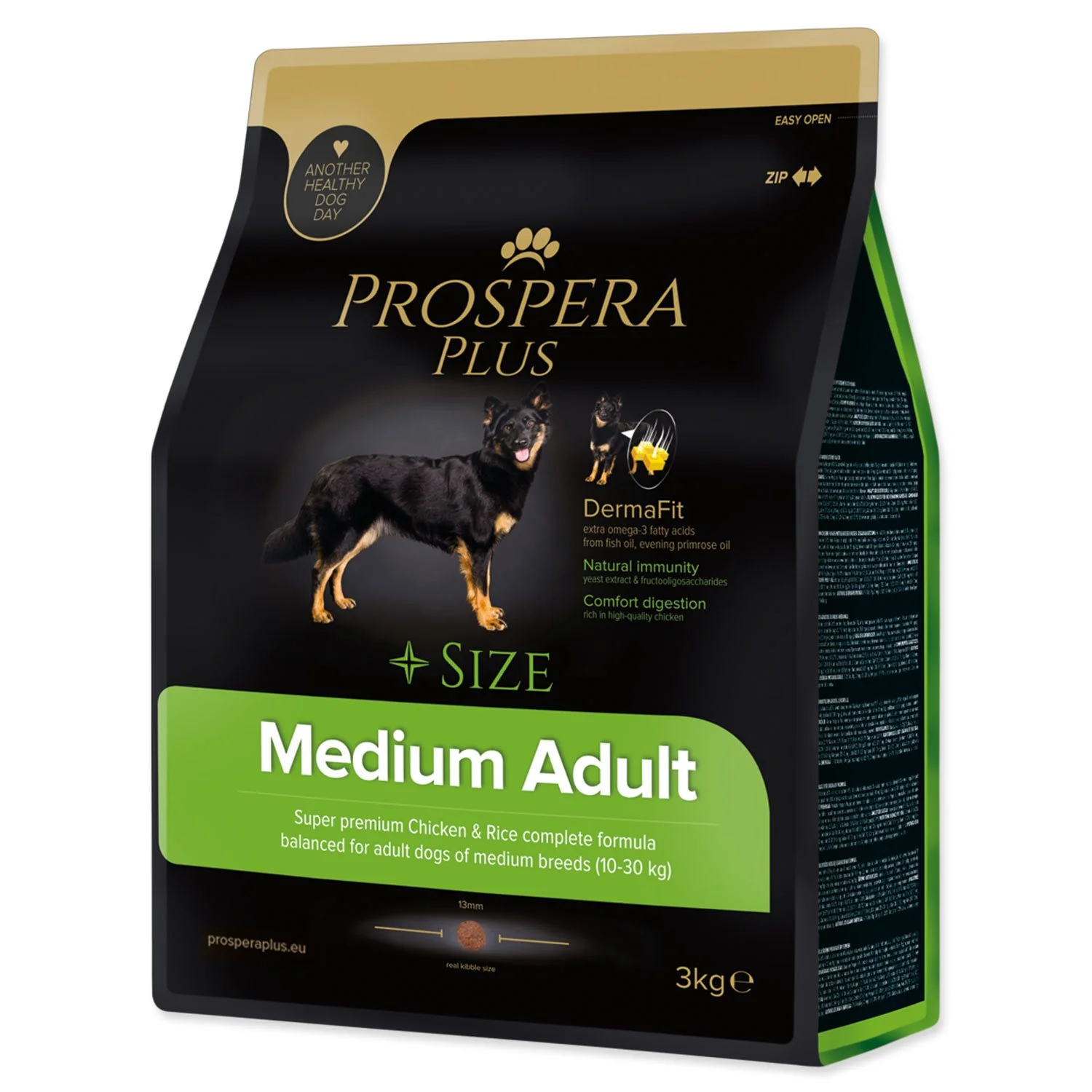 Krmivo Plus Medium Adult kura s ryžou 3kg 3kg