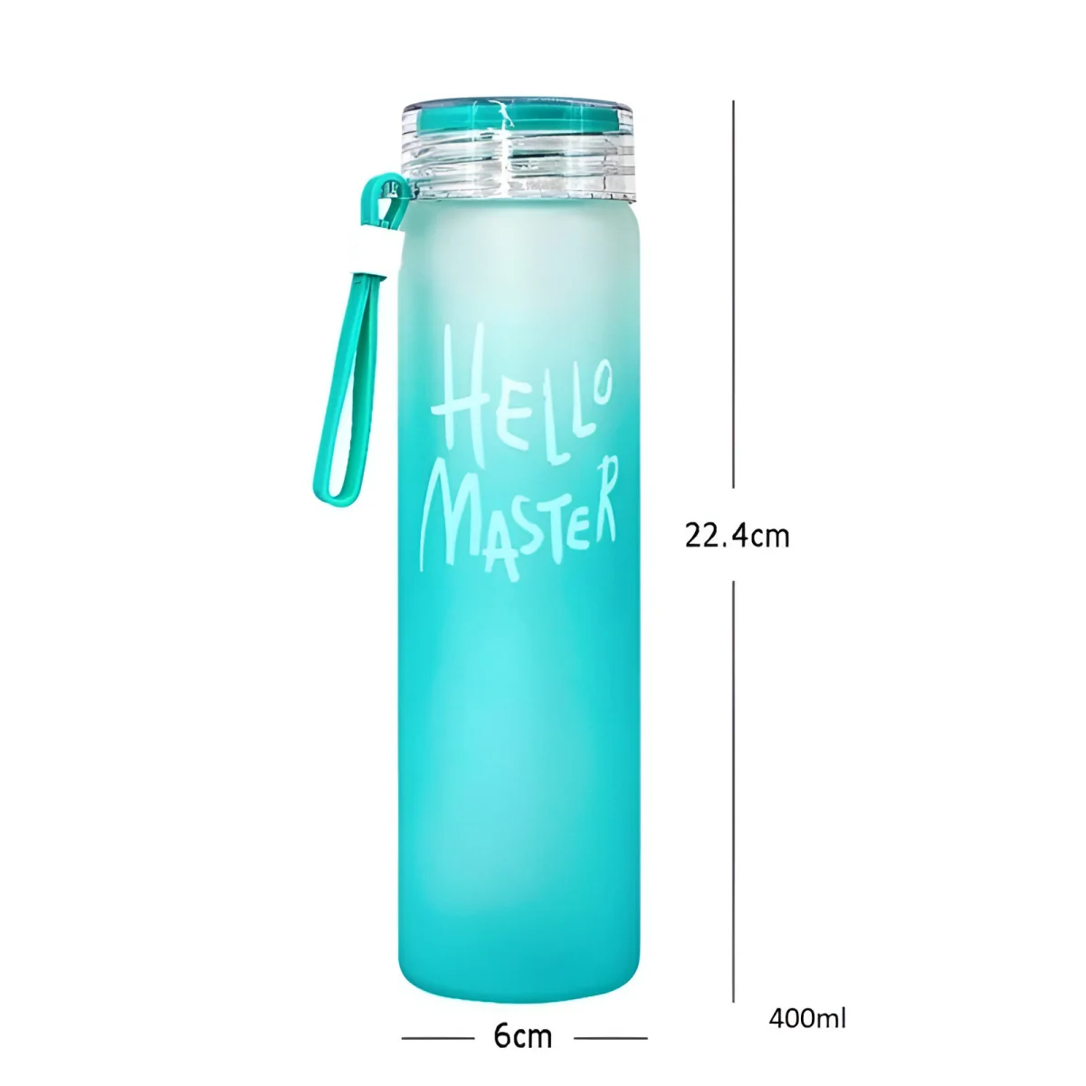 Livefy sklenená fľaša Glassy 400ml, zelená