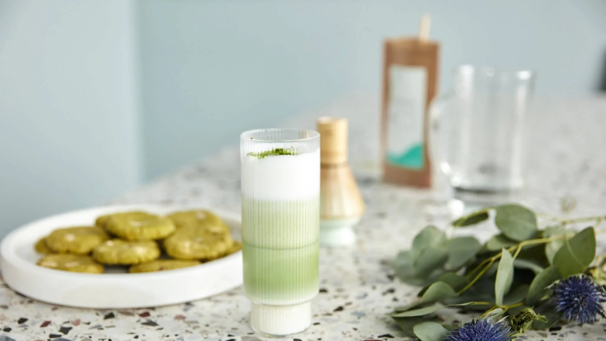 TOP balíček  krémovo ovocných príchutí do matcha latte bez cukru 96 stickov na ochutenie 192 šálok matcha latte bez cukru s vitamínom C