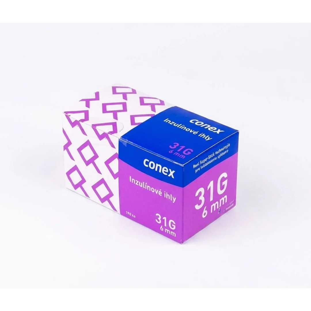 CONEX Ihla do inzulínového pera 6mm, 31G 100ks