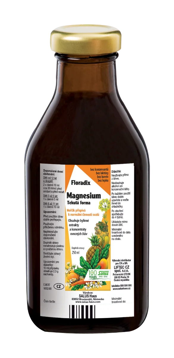 SALUS Floradix Magnesium 1×250 ml, tekutá forma