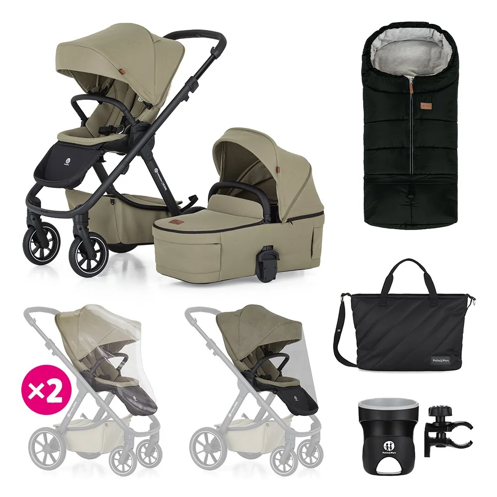 Kočík kombinovaný ICON 2v1 Mossy Green XXL RWS