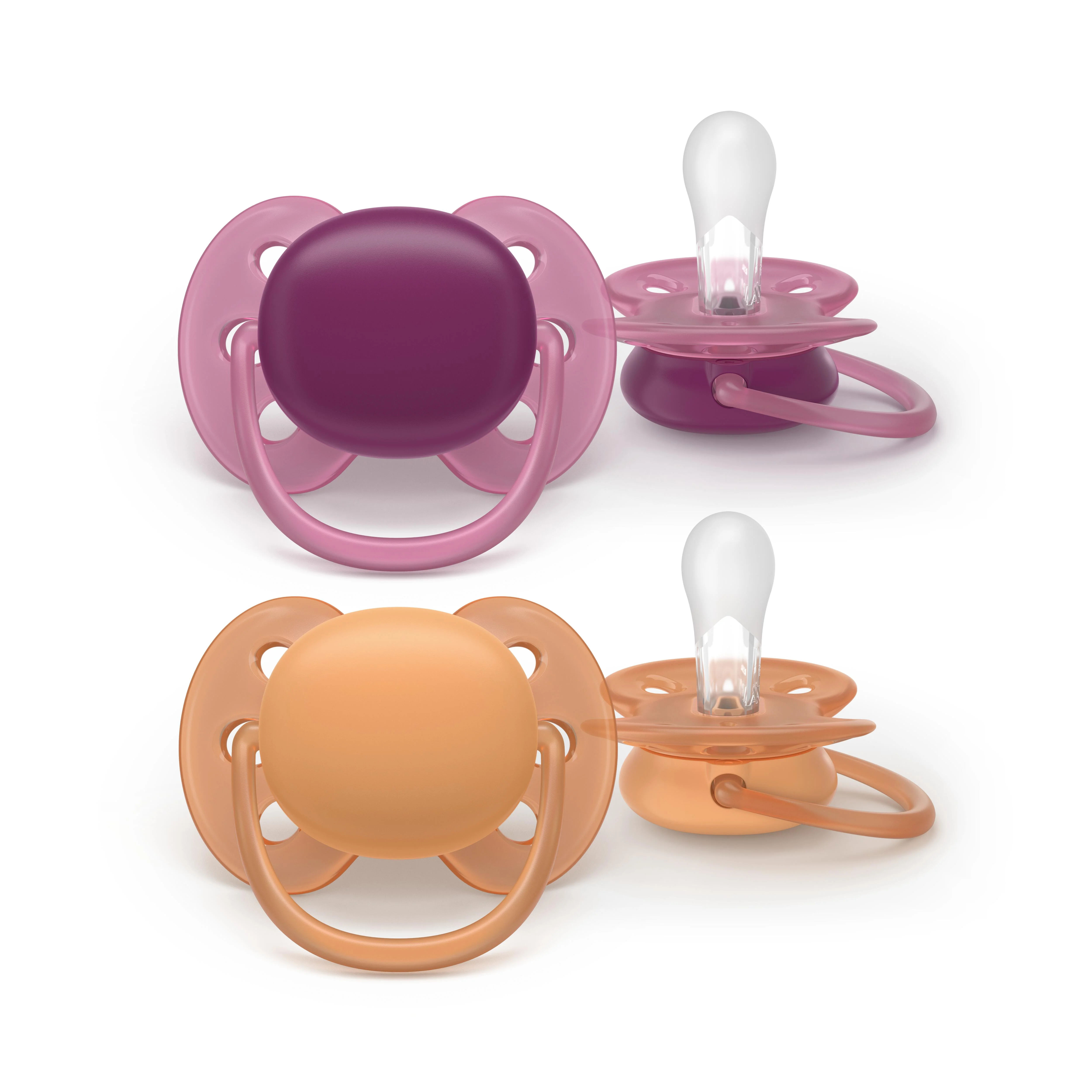 Philips AVENT - Cumlík Ultrasoft SCF093/03, 18 m+, dievča 2 ks