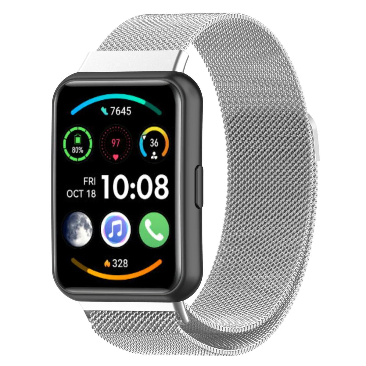 Bstrap Milanese remienok na Huawei Watch Fit 2 silver