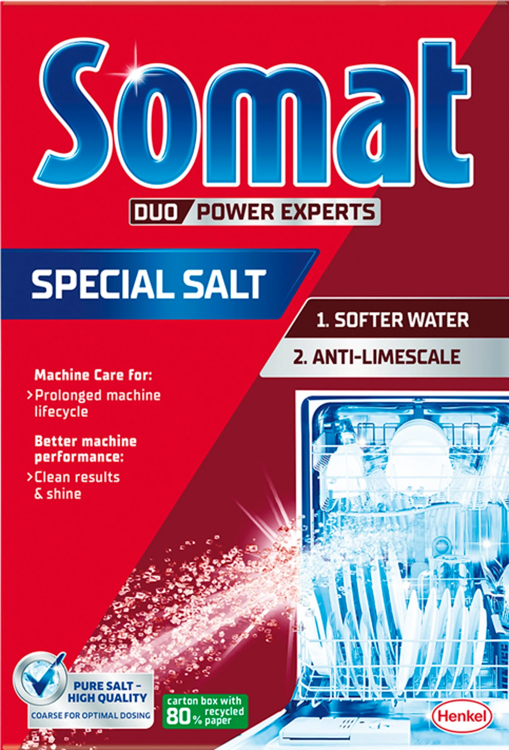 Somat soľ do umývačky riadu 1×1500 g, soľ do umývačky