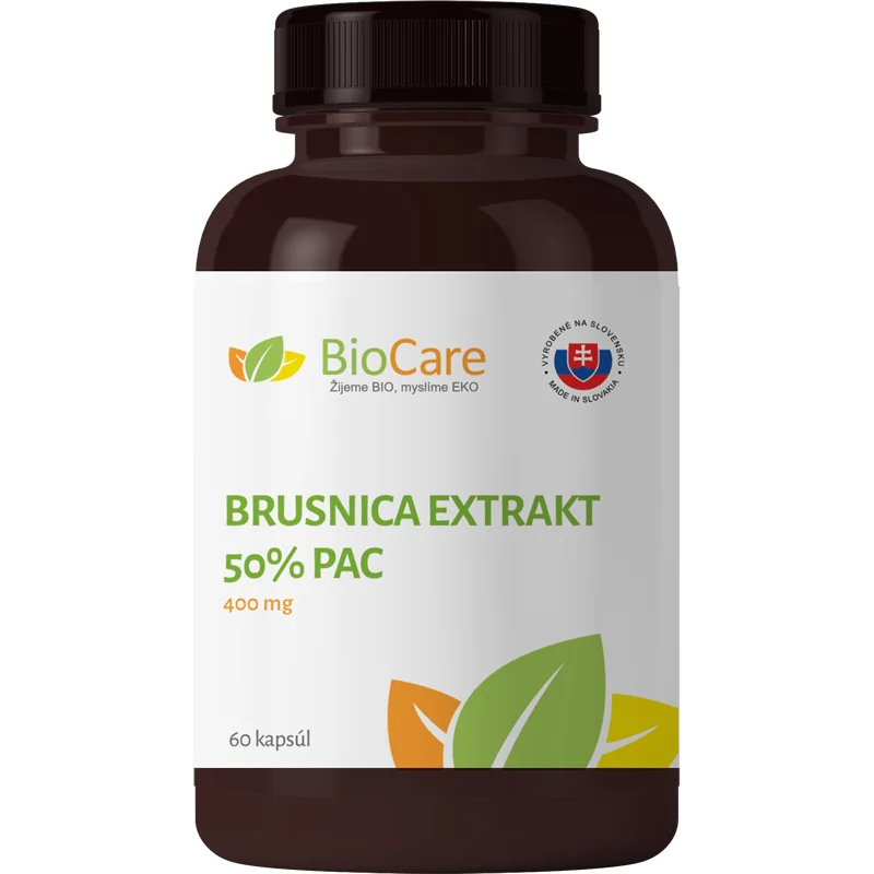 Brusnica Extrakt 400mg - 50% PAC (2x60 kapúl) DUO pack 1+1