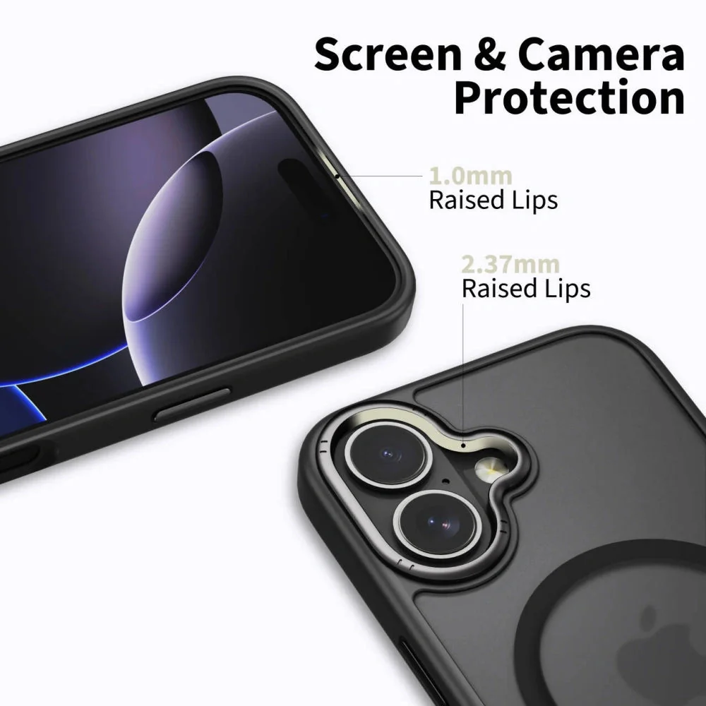 Tech-Protect MagEdge MagSafe kryt na iPhone 17, čierny
