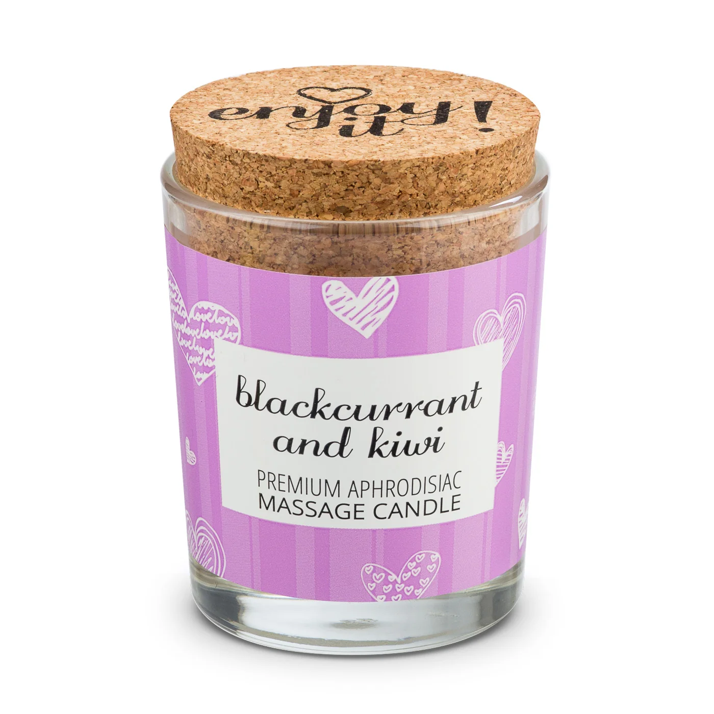 Masážna sviečka na telo Magnetifico Enjoy it! Blackcurrant and Kiwi